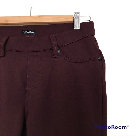 Suko Jeans Burgundy Skinny Pants Jegging - Picture 2 of 9